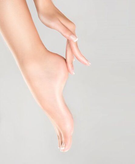 leg skin without fungus